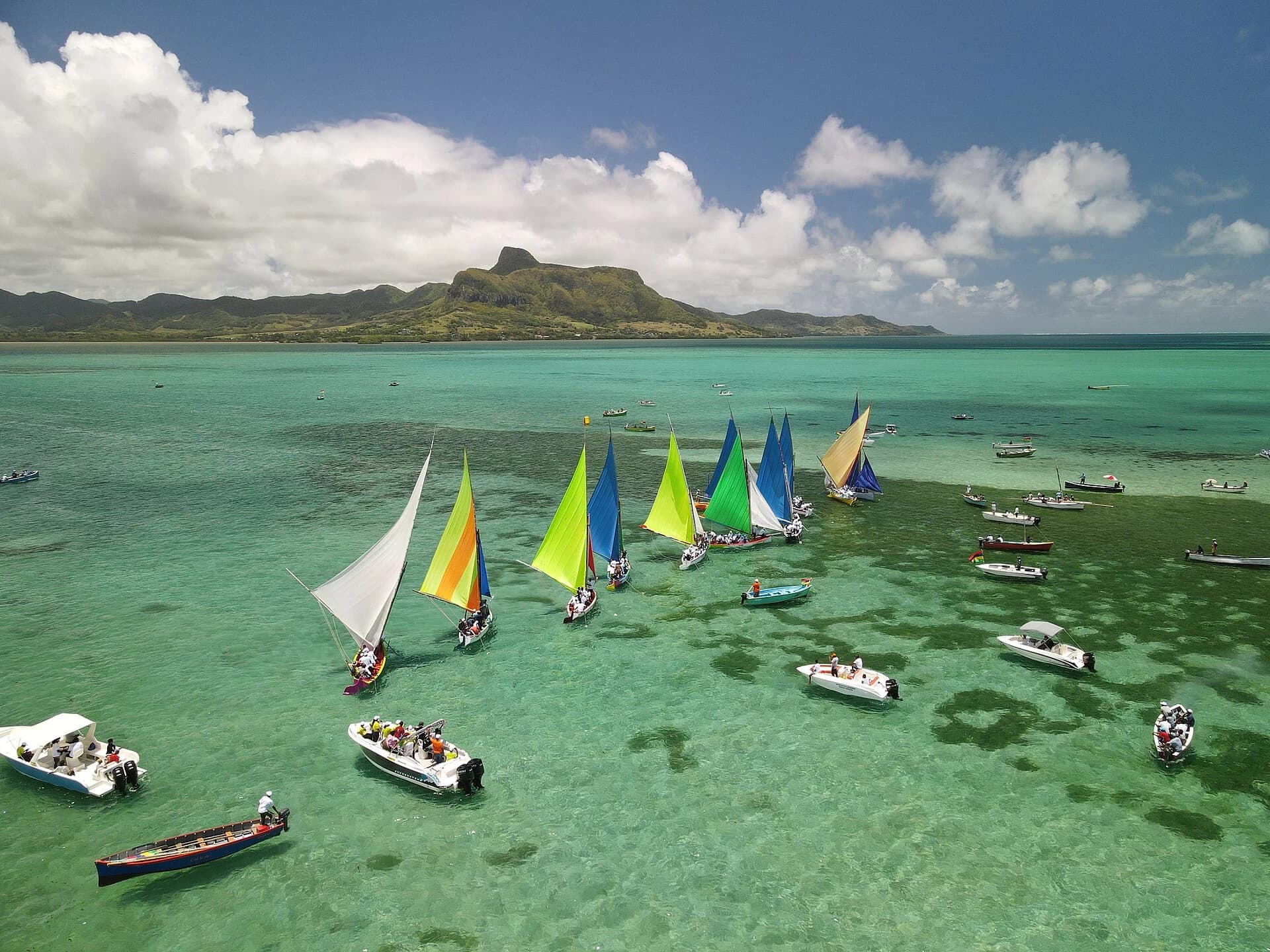 The Mahébourg waterfront in Mauritius