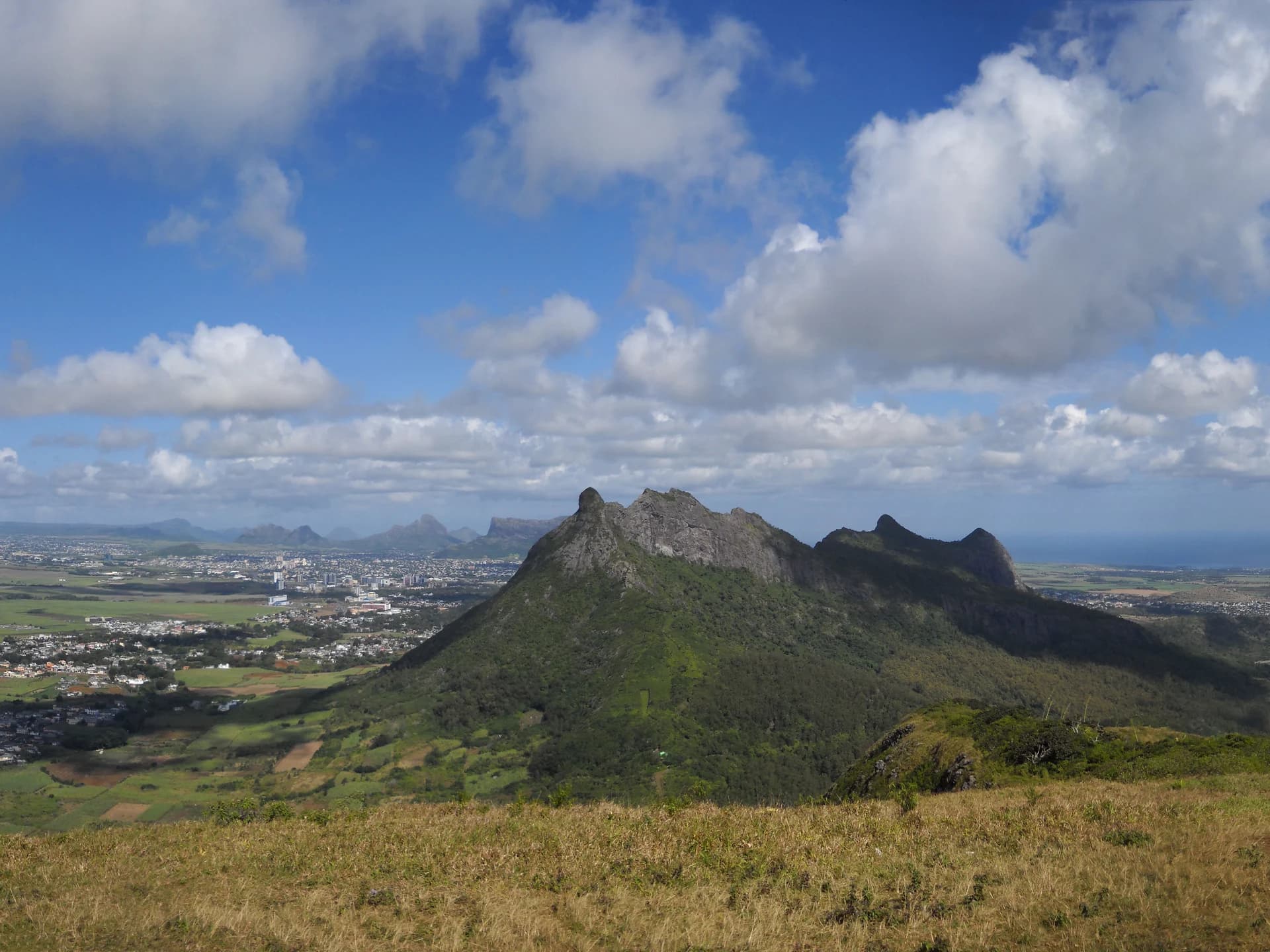 The residential setting of Moka in Mauritius